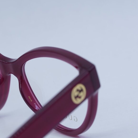 🕶️ New Gucci GG1581O 003 Eyeglasses - Fuchsia Frame - Picture 4 of 10